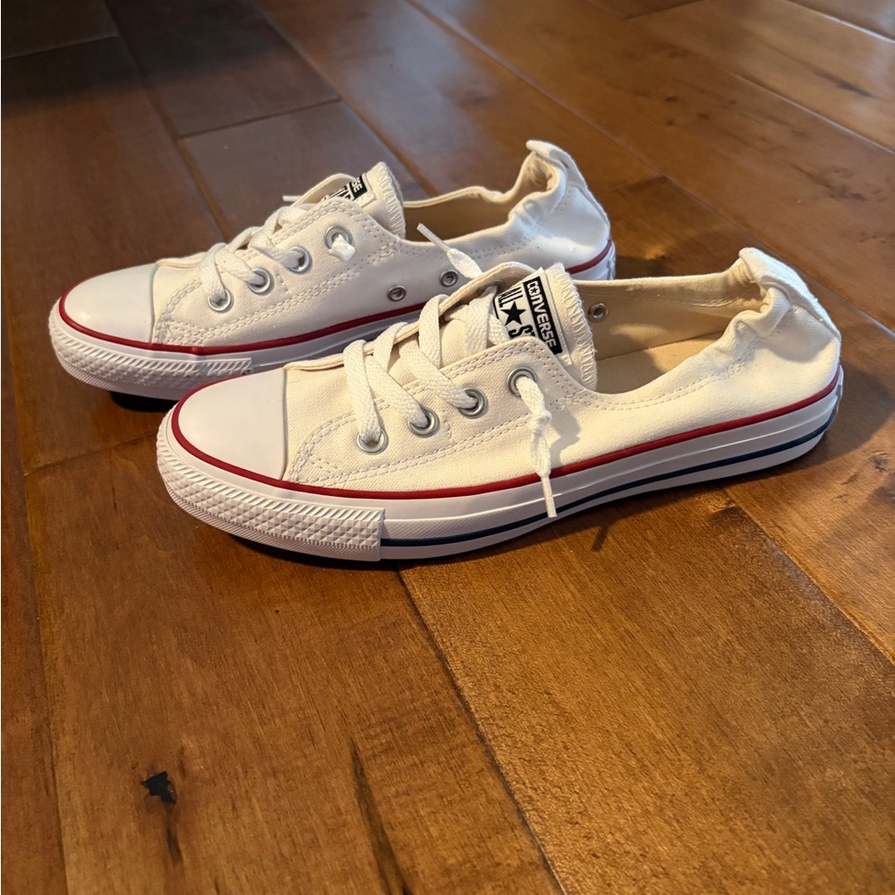 Converse Cream Canvas Sneakers